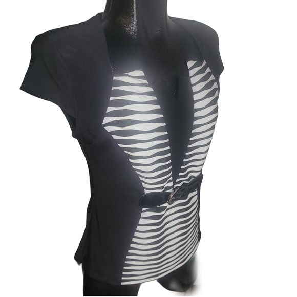 Frank Lyman Black and White Skirt Suit Set 6 - Picture 3 of 8